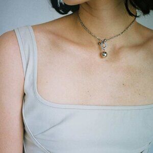 Justine Clenquet Silver Gordon Choker